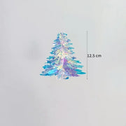 3D Christmas Tree Decorations Shiny Film Ornaments Glitter Christmas DIY  Iridescent Hanging Pendant Party Event Decor Suppliers