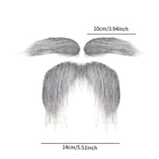 Eyebrows Kits Cosplay Props Decoration Fake Mustache Set Facial Hair for Club Activities Masquerade Costume Party Halloween Male