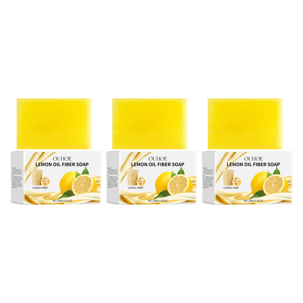 Lemon Body Cleansing Soap Oil Control Deep Cleansing Pores Anti Acne Remove Dirt Exfoliating Moisturizing Nourishing Shower Soap
