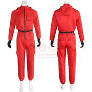 TV Game Red Calamari Game Jumpsuit Cosplay Party Tracksuit Outfits Mask Props Role Play Classic Costume From Ko New 2025