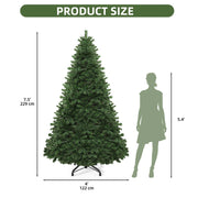 6ft /7.5ft /9ft Artificial Pine Christmas Tree Metal Hinges and Foldable Base