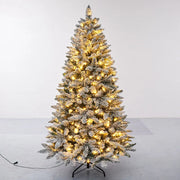 Artificial Christmas Tree PVC Cedar Flocked with LED Lights Christmas Tree 1.2m To 2.7m Christmas Family Atmosphere Decoration