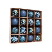 6cm 12/16pcs Christmas Ball Ornaments Printed Purple Red Christmas Tree Party Decoration New Year Christmas Spheres Pendant 2025