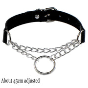 Woman Black Bat Punk Choker Collar Necklace Sexy PU Leather Heart Lock Key Spike Gothic Cosplay Accessories Party Jewelry New
