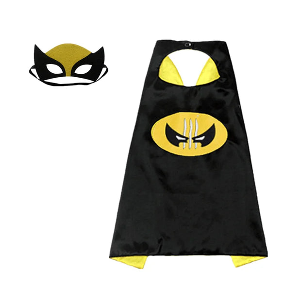 MINISO Superhero Cape Cartoon Anime Cosplay Costumes Gig Cape Mask Halloween Clothing Boy Birthday Gift Girl Novelty Accessories