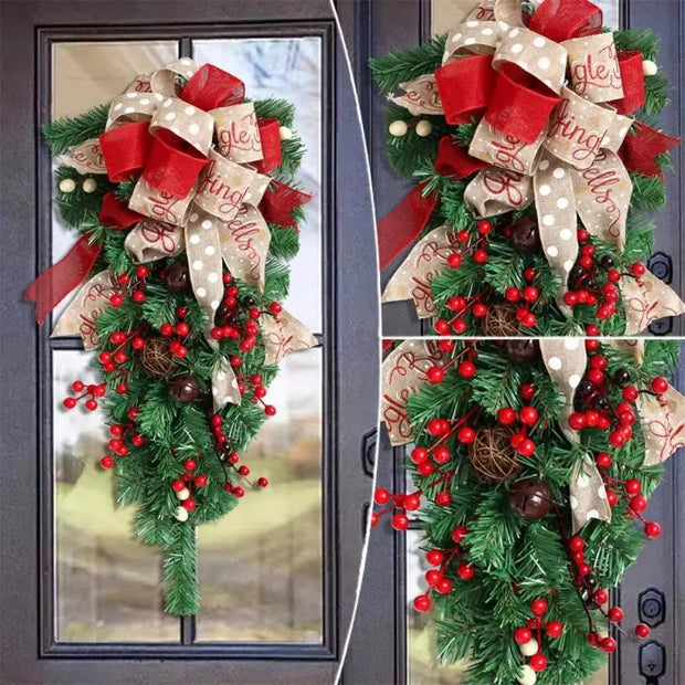 Artificial Christmas American Style Inverted Tree Home Arch Scene Decoration Simulation Christmases Trees Green Plants