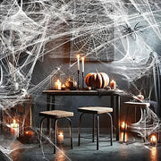 20/40g Halloween Spider Webs Spider Decor Halloween Home Party Scream Festa Black Spider Web Outdoor Propm Haunted Decoration