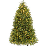 TAUS 6ft 7.5ft Prelit Artificial Christmas Tree w/ 2 Light Color & 8 to 11 Modes