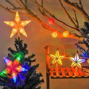1pc Christmas Tree Topper Star, Christmas Tree Star with Lights LED Night Light Treetop Battery Powered Christmas Tree-top Star