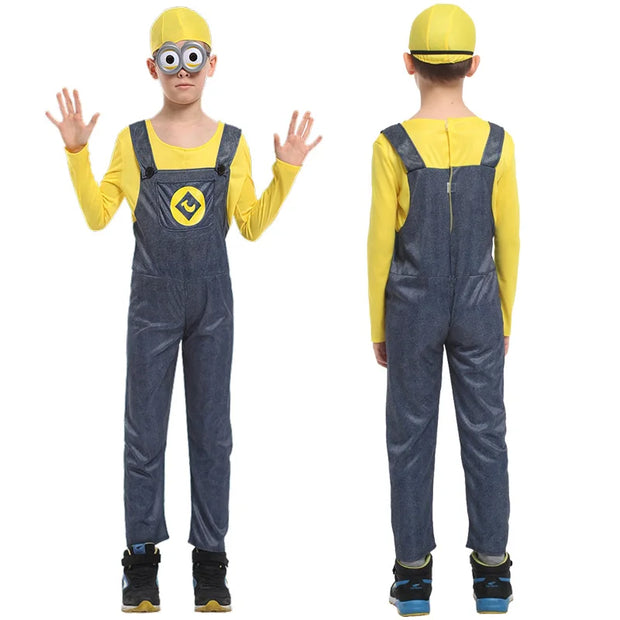 Halloween/Christmas/New Year Boys and Girls Theme Show Costumes, Minions Stage Props