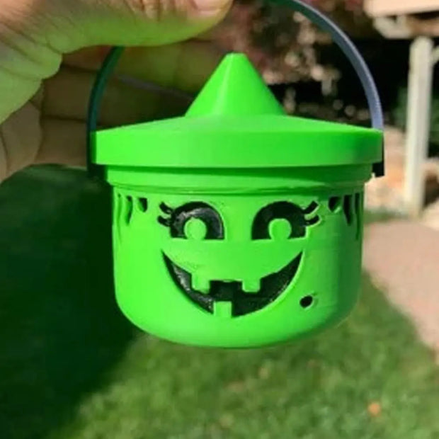 Mini Halloween Nostalgia Bucket Mini Halloween Candy Jar Basket Pumpkin Bucket Little Halloween Candy Bucket, wholesale