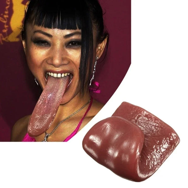 Realistic Tongue Gross Jokes Prank Magic Tricks Halloween Horrific Prop Magician Party Decorations