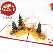 3D Pop UP Santa Cards Marry Christmas Greeting Cards Party Invitations Gifts New Year Greeting Card Anniversary Gifts Postcard