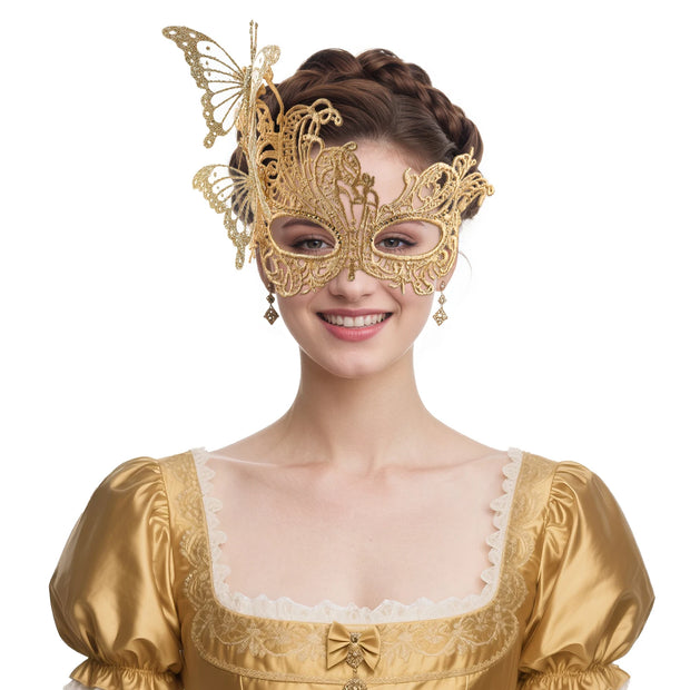 Princess Half Face Mask Butterfly Masquerade Performance Props Halloween Accessories