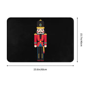 Nutcracker Doll Floor Door Kitchen Bath Mats Anti-Slip Indoor Christmas Soldier Toy Doormat Garage Entrance Rug Carpet Footpad