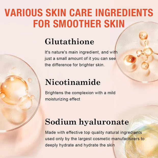 200g Glutathione Handmade Soap Remove dead skin Fade Black Spots Melanin Skin Whitening Lightening Soap Body Wash Cleansing Soap