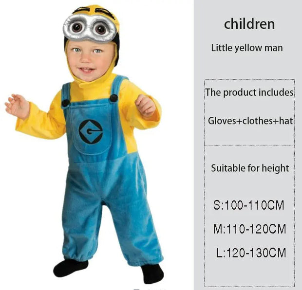 Halloween performance costumes childrens Minions cosplay costumes anime cartoon thief dad performance costumes