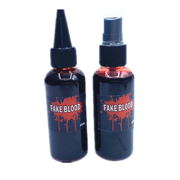 Halloween Fake Blood Prop 60ml Horror Cosplay Liquid Blood Cosmetics Artificial Plasma Supplies Pranks DIY Halloween Supplies