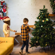 Foldable Christmas Tree Stand Iron Flagpoles Base Mount Brackets with Thumb Screw Christmas Tree Fixing Tools Accessories