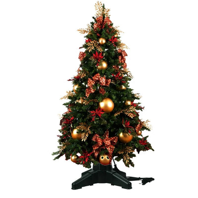 Christmas Tree Electric Rotating Stand Heavy-Duty Artificial Xmas Tree Base