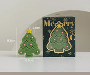 Christmas Tree Aromatherapy Candles Natural Soy Beeswax Blend Long Lasting Holiday Party Home Decor Gift for Christmas Valentine