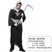 Halloween Male Vampire Cosplay Costume with Shirt/ Pants/ Vest/ Cloak，Men's Carnival Party Devil Dress Up