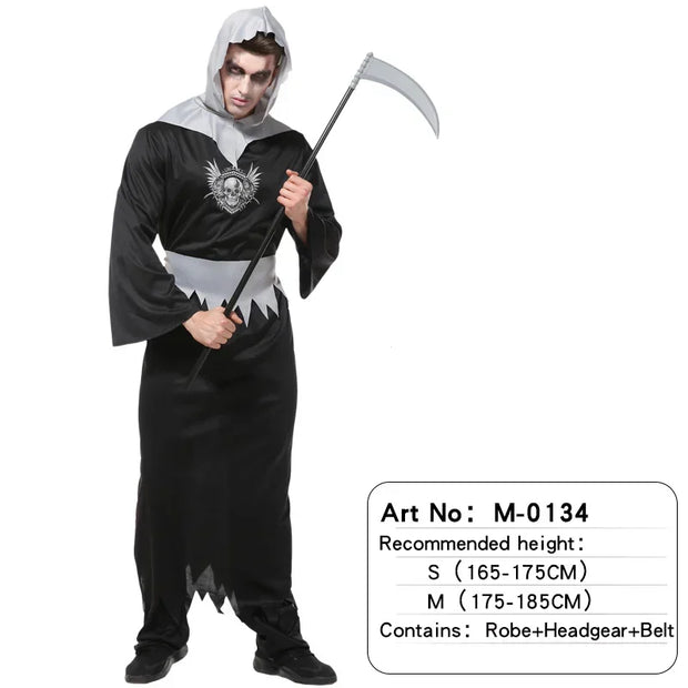Halloween Male Vampire Cosplay Costume with Shirt/ Pants/ Vest/ Cloak，Men's Carnival Party Devil Dress Up