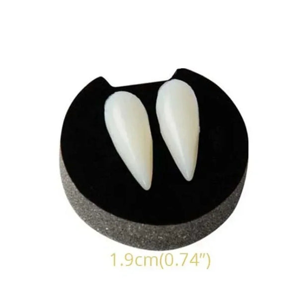 1/2/3/4pcs Halloween Decoration Vampire Teeth Fangs Dentures Props Halloween Cosplay Props False Fangs With Solid Glue Halloween