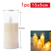 Red Flameless Shake Led Candles Light Swing light Led Battery Power Candles Lamp Electronic Led Lamp Halloween Home Decor