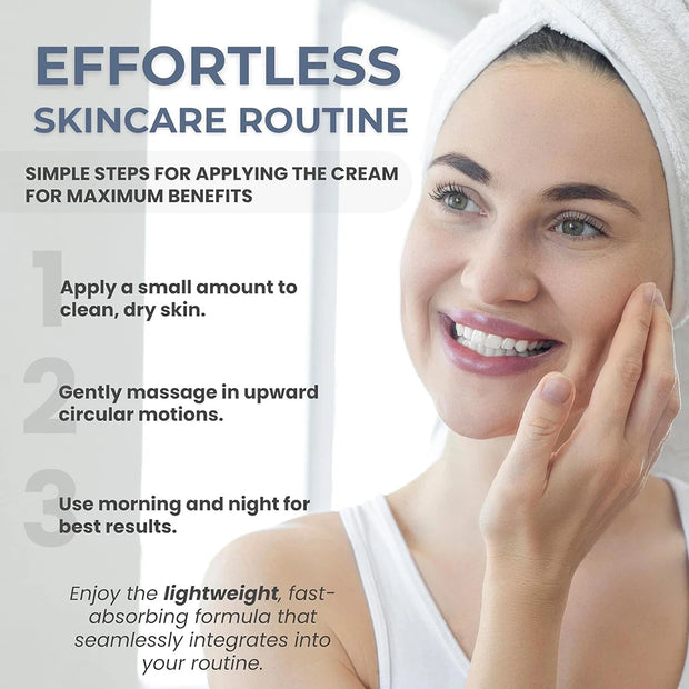 New Collagen Face Moisturizer Anti Aging Effect Reducing Wrinkles Face Cream Peptide Rejuveneting Skin Elasticity and Hydration