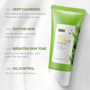 Green Tea Skin Care Set Oil Control fresh Serum Day Cream Repair Face Nourish Toner Cleaning Mud Mask Skin Care suit