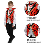 Halloween Boy Vampire Costume ,Boy Devil Role-playing Outfit,Children Carnival Live Performance Dress Up