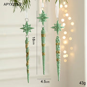 Christmas Decorations Christmas Tree Ornaments Green Butterfly Snowflake Decorations and Home Christmas Party Decorations