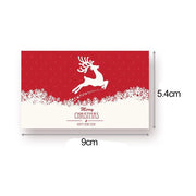 50PCS Xmas Tree Deer Package Insert Santa Claus Snowman Greeting Postcard Merry Christmas Card Happy New Year Message Note Cards