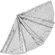 60/90/120cm Gold Christmas Tree Skirt Decoration Sequin Tree Skirt Red Silver Christmas Tree Decoration Bottom Apron Tree Skirt