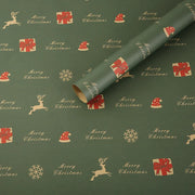 1/6pcs Christmas Wrapping Paper Vintage Kraft Paper Christmas Tree Snowflake Pattern Gift Wrapping Paper Bouquet Wrapping Paper