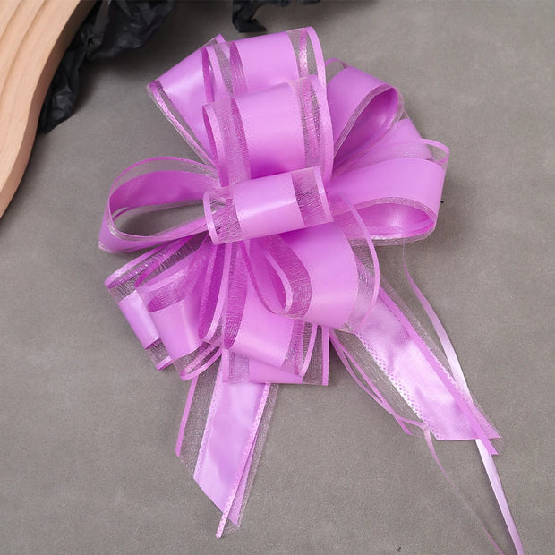 10/1PCS Pull Bow Gift Ribbons Flower Wrappers For Wedding Events Adornment Birthday Christmas Party Car Decor Gifts Box Bows