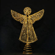 Light Glitter Metal Iron Angel Christmas Tree Topper Decor For Home Xmas Tree Ornament Navidad New Year Holiday Home Office
