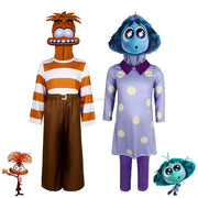 Inside Out 2 Disgust Joy Cosplay Costume Women Dress Uniform Suit Halloween Carnival Party Role Play Full Set For Adult Kids Cos