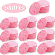 50PCS Face Cleaning Sponge Pad for Exfoliator Mask Facial SPA Massage Makeup Removal Thicker Compress Natural Cellulose Reusable