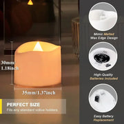 Flameless Flickering LED Tea Lights with Remote Control 200+Hour Electronic Candles for Votive Wedding Christmas Halloween Decor