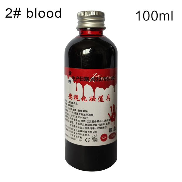 30-100ml Blood Whole Cosplay Prank Props Makeup Person Plasma Fake 1 Bottles Halloween Emulation Fake Props Makeup Blood  2025