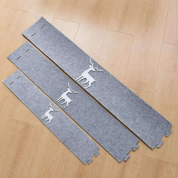 Christmas Tree Decoration Grey Bottom Skirt Feet Covering Skirts Christmas Home Party Tree Cover Decorative Supplies