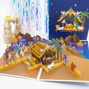 Top Quality New 3D Christmas Greeting Card Creative Pop Up Hand-Made Cards Colorful Christmas Holiday Thanksgiving New Year Card