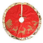 Christmas Tree Skirt Classic Christmas Tree Carpet Base Mat Xmas Trees Skirts Base Cover Home Indoor Party New Year Decorations