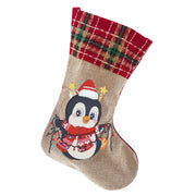 Christmas Decor Diamond Art Kits Xmas Penguin Diamond Present Stockings Xmas Elk Diamond Painting Stocking DIY for Holiday Favor