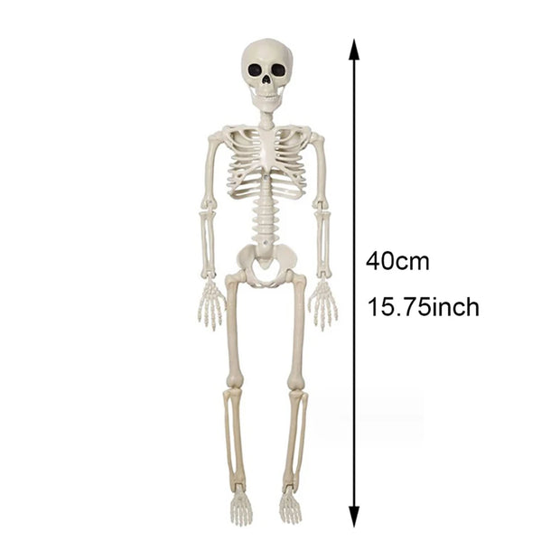 40cm Halloween Human Shape Skeleton,Posable Skeleton,Human Shape Bones,Halloween Herror Decorations,Haunted House Horror Props