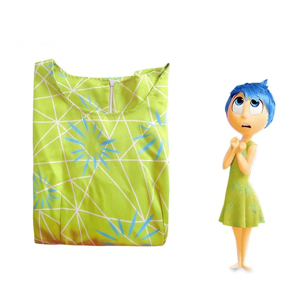 Movie Riley Inside Cosplay Out Costume Disgust Joy Halloween Carnival Cosplay Riley Joy Customized Clothes