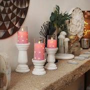 3Pcs Flickering Flameless Candles Battery Operated Candles LED Candles with Remote Timer for Home Halloween and Christmas Decor