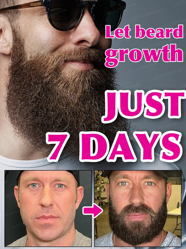 Beard Growth Serum Fast Styling Thicker Longer Fuller Beard Softening